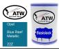 Preview: Opel, Blue Reef Metallic, 22Z: 500ml Lackdose, von ATW Autoteile West.